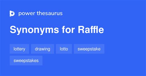 raffle synonyms